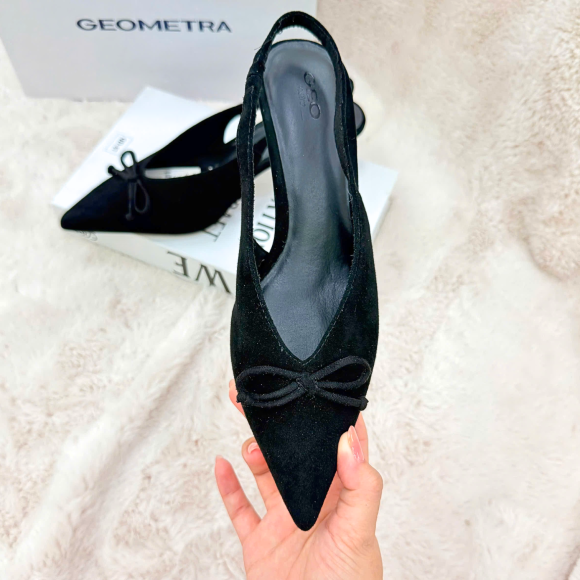 Giày Da Slingback Dawn Beige