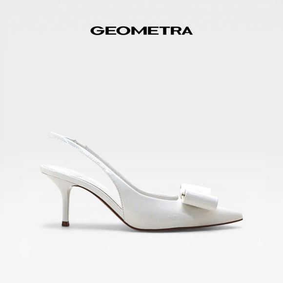 Giày Slingback Nơ Burgundy Muse - 14WSB0825