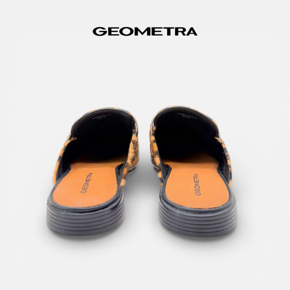 Giày sục Mule Leopard