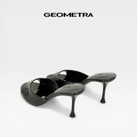 Dép cao gót hở mũi Peep Toe WDC0225 - GEOMETRA