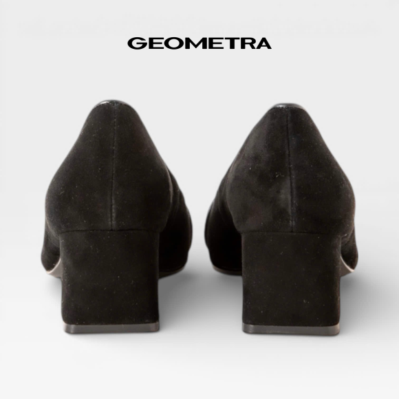 Giày Bít Mũi Nhọn gót vuông Midnight Bloom