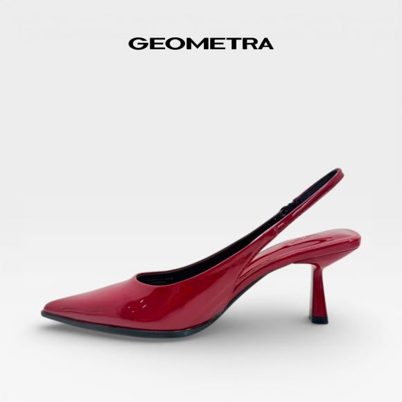 Giày Slingback hở gót da Noir Sapphire - WSB0425