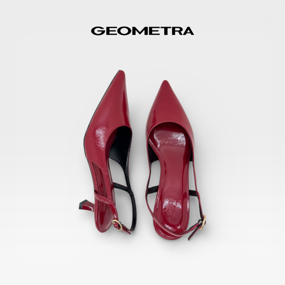 Giày Slingback Burnt Ruby