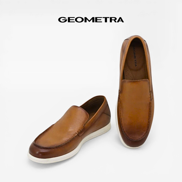 Giày lười nam moccasin MCS006 - GEOMETRA