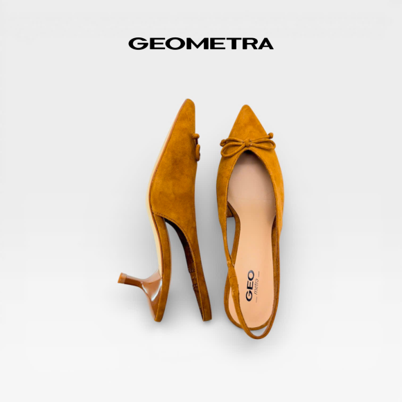 Giày Da Slingback Dawn Beige