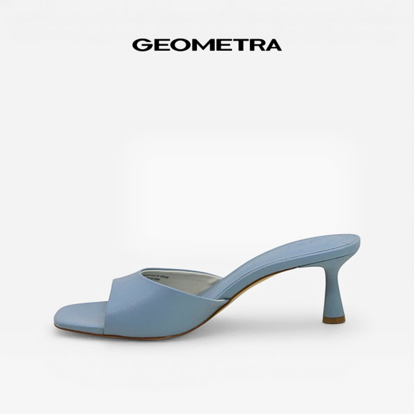 Giày cao gót hở mũi da PU mờ Jet Stone 