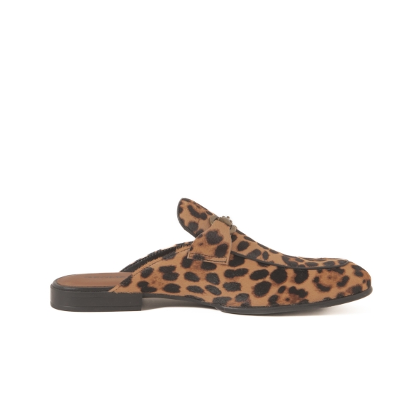 Giày sục Mule Leopard