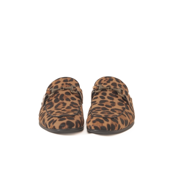 Giày sục Mule Leopard