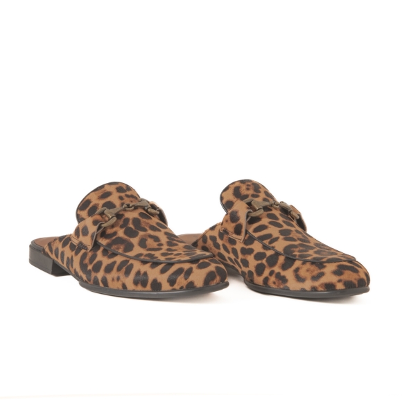 Giày sục Mule Leopard